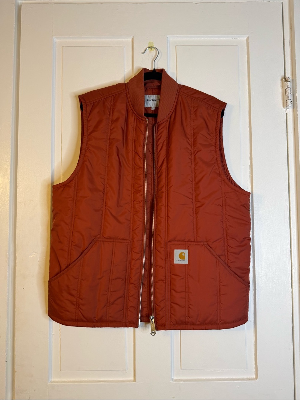 Carhartt Burnt Quilted Work Vest - Double Zip